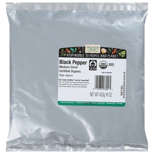 Frontier Nat Prod Co-Op Black Pepper Medium Grind 1LB [UNFI #172783] [ebt]