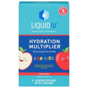 Liquid I V  Electrolyle Drink Mix For Kids Crisp Apple 1/8 CT [UNFI #2971836] [ebt]
