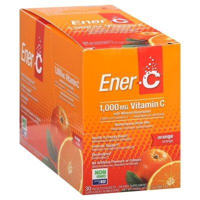 Ener-C Multivitamin Drink Mix Vitamin C 1000 Mg Orange 1/30 PKT [UNFI #1275163] T
