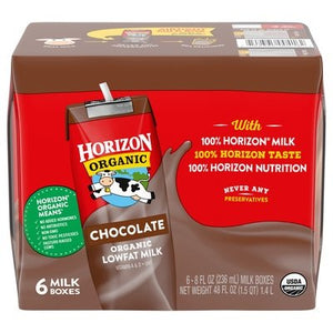 Horizon Milk Chocolate Lowfat Organic 3/6/8 OZ [UNFI #1270107] [ebt]