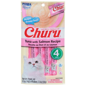 Inaba Cat Treats Tuna With Salmon Recipe 8/2 OZ [UNFI #03017910]