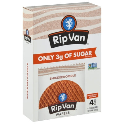 Rip Van Wafels Wafels Snickerdoodle 4 Pack 12/4.64 OZ [UNFI #2600856] [ebt]