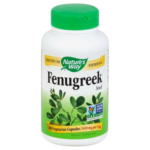 Natures Way Fenugreek Seed 610 Mg Vegetarian Capsules 1/180 CT [UNFI #967331] [ebt]