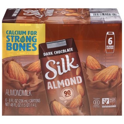 Silk Almond Dark Chocolate 3/6/8 OZ [UNFI #1648419] [ebt]