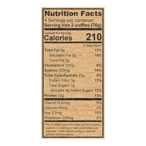 Kodiak Cakes Power Waffles Protein-Packed Dark Chocolate 8/10.72 OZ [UNFI #2185064] [ebt]