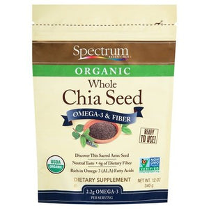 Spectrum Essentials Chia Seed Organic Whole 1/12 OZ [UNFI #2093524] [ebt]