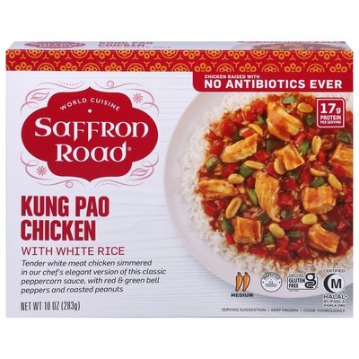 Saffron Road Kung Pao Chicken Medium 8/10 OZ [UNFI #2851319] [ebt]