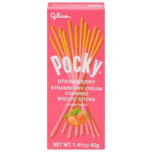 Glico Pocky Biscuit Sticks Strawberry 20/1.41OZ [UNFI #1431261] [ebt]