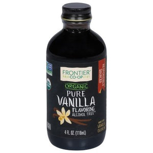 Frontier Nat Prod Co-Op Vanilla Flavoring Organic Pure 1/4 OZ [UNFI #1528280] [ebt]