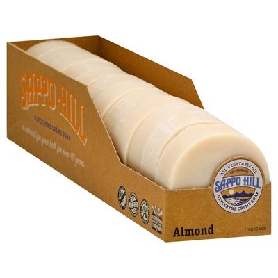Sappo Hill Soap Glycerine Creme Almond 12/3.5 OZ [UNFI #523225] T