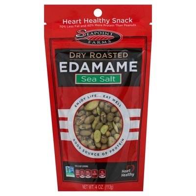Seapoint Farms Edamame Sea Salt Dry Roasted 12/4 OZ [UNFI #571612] [ebt]