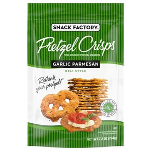 Pretzel Crisps Pretzel Crisps Garlic Parmesan Deli Style 12/7.2 OZ [UNFI #1831635] [ebt]