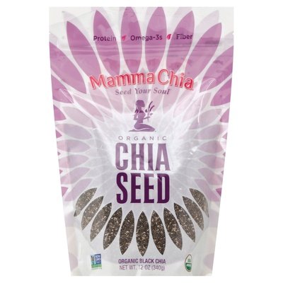 Mamma Chia Chia Seed Organic Black 4/12 OZ [UNFI #1587286] [ebt]