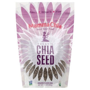 Mamma Chia Chia Seed Organic Black 4/12 OZ [UNFI #1587286] [ebt]