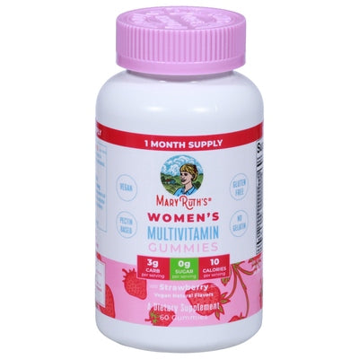 Mary Ruths Multivitamin Strawberry Womens Gummies 1/60 CT [UNFI #2818599] T