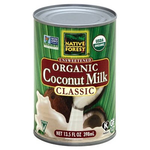 Native Forest Coconut Milk Organic Unsweetened Classic 12/13.5 OZ [UNFI #177113] [ebt]