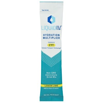 Liquid I V  Electrolyte Drink Mix Lemon Lime 8/.56 OZ [UNFI #1860121] [ebt]