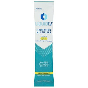 Liquid I V  Electrolyte Drink Mix Lemon Lime 8/.56 OZ [UNFI #1860121] [ebt]