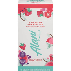 Alani Nu Energy Sticks Hawaiian Shaved Ice 12/10 CT [UNFI #3017720 ] [ebt]