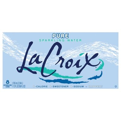 Lacroix Sparkling Water Pure 3/8/12 OZ [UNFI #1257872] [ebt] T