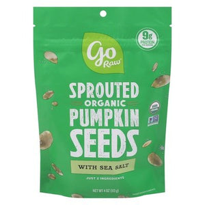 Go Raw Pumpkin Seeds With Sea Salt Organic Sprouted 10/4 OZ [UNFI #2388130] [ebt]