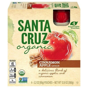 Santa Cruz Organic Sauce Cinnamon Apple 6/4/3.2 OZ [UNFI #1528330] [ebt]