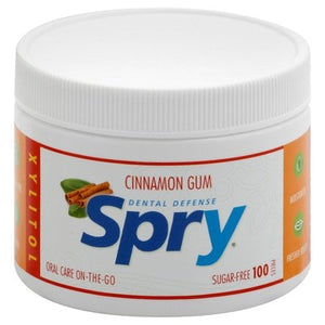 Spry Gum Sugarfree Cinnamon 1/100 CT [UNFI #1709971] [ebt] T