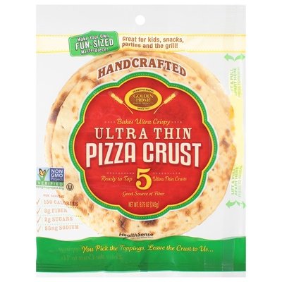 Golden Home Pizza Crust Handcrafted Ultra Thin 10/8.75 OZ [UNFI #2510485] [ebt]