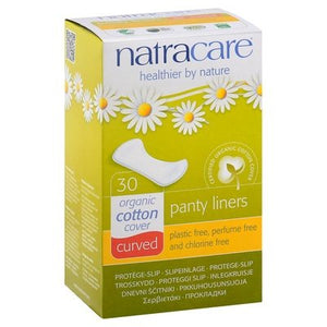 Natracare Panty Liners Organic Curved 1/30 CT [UNFI #325597] T