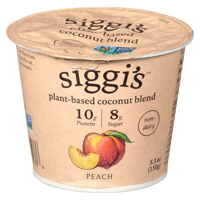Siggis Coconut Blend Plant-Based Non-Dairy Peach 12/5.3 oz [UNFI #2941417 ] [ebt]