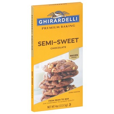 Ghirardelli Baking Bar Semi-Sweet Chocolate 12/4 OZ [UNFI #1957315] [ebt]