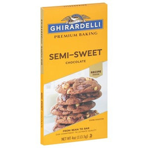Ghirardelli Baking Bar Semi-Sweet Chocolate 12/4 OZ [UNFI #1957315] [ebt]