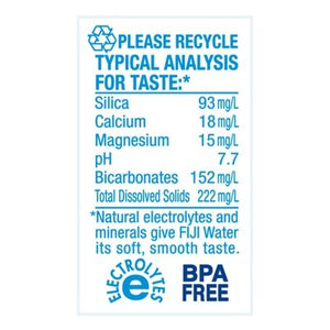 Fiji Water Artesian Water Natural 12/50.7 OZ [UNFI #142422] [ebt] T