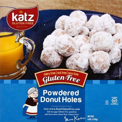 Katz Gluten Free Donut Holes Gluten Free Powdered 6/6 OZ [UNFI #1935360] [ebt]