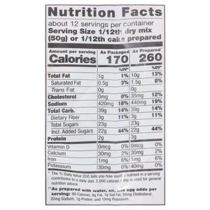 Pamelas Cake Mix Chocolate 6/21 OZ [UNFI #696856] [ebt]