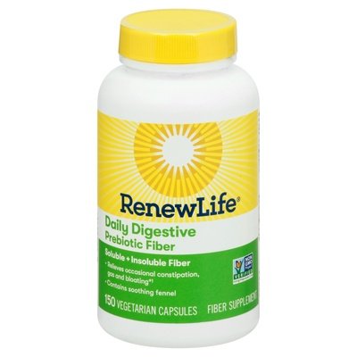 Renew Life Daily Digestive Prebiotic Fiber Capsules 1/150 CT [UNFI #2567832] T