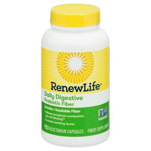 Renew Life Daily Digestive Prebiotic Fiber Capsules 1/150 CT [UNFI #2567832] T