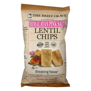 The Daily Crave Lentil Chips Himalayan Pink Salt 8/4.25 OZ [UNFI #2312809] [ebt]