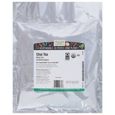 Frontier Nat Prod Co-Op Chai Tea Black 1LB [UNFI #551739] [ebt]