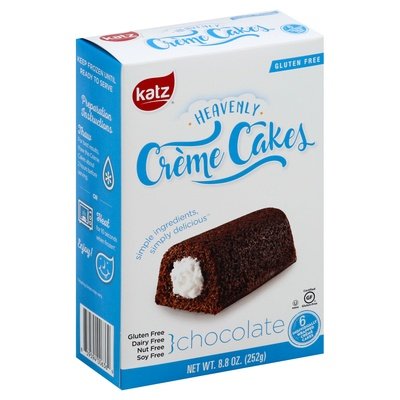 Katz Gluten Free Creme Cakes Heavenly Chocolate 6/8.8 OZ [UNFI #2250546] [ebt]