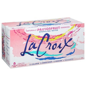 Lacroix Sparkling Water Passionfruit 3/8/12 OZ [UNFI #1734391] [ebt] T