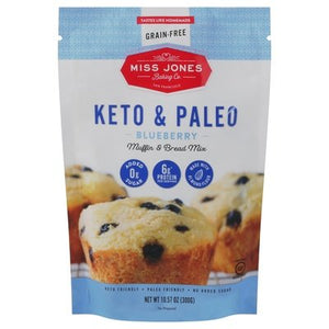 Miss Jones Baking Co Muffin & Bread Mix Keto & Paleo Blueberry 6/10.57 OZ [UNFI #2552149] [ebt]