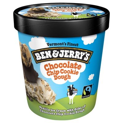 Ben & Jerrys Ice Cream Chocolate Chip Cookie Dough 8/PINT [UNFI #357186] [ebt]