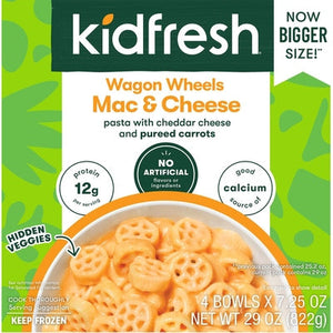 Kidfresh Wagon Wheels Mac & Cheese 2/29 oz [UNFI #3106127 ] [ebt]