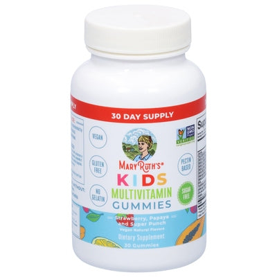 Mary Ruths Multivitamin Kids Gummies Strawberry Papaya And Super Punch 1/30 CT [UNFI #2962033] T