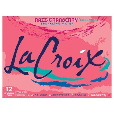 Lacroix Sparkling Water Razz-Cranberry 2/12/12 OZ [UNFI #230631] [ebt] T