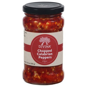 Divina Calabrian Peppers Chopped 6/10.6 OZ [UNFI #2371359] [ebt]