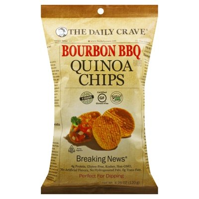 The Daily Crave Quinoa Chips Bourbon Bbq Flavored 8/4.25 OZ [UNFI #2313005] [ebt]