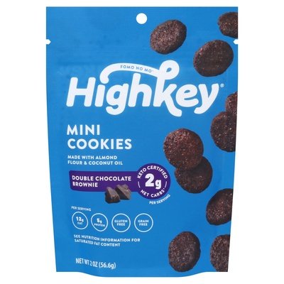 High Key Snacks Cookie Double Chocolate Brownie Mini 6/2 OZ [UNFI #2527935] [ebt]