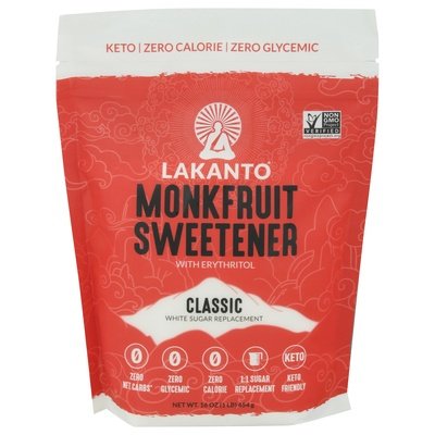 Lakanto Monkfruit Sweetener With Erythritol Classic 8/16 OZ [UNFI #2230720] [ebt]